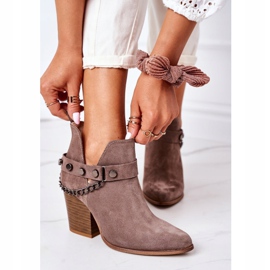 Botas de terciopelo en una barra Lewski Shoes 2880 Brown marrón 4