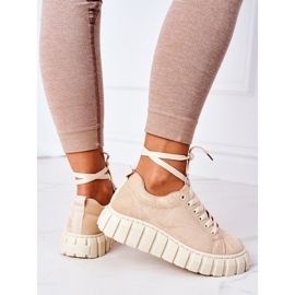 Zapatillas de gamuza en el beige lo que sea 5