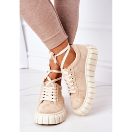 Zapatillas de gamuza en el beige lo que sea 3
