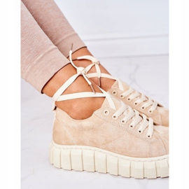 Zapatillas de gamuza en el beige lo que sea 6