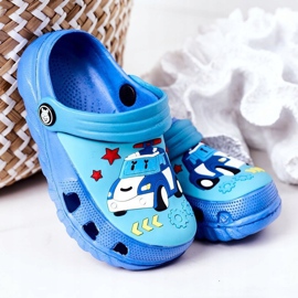 Pantuflas Niños Espuma Crocs Azul Turquesa Oscar 1