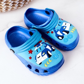Pantuflas Niños Espuma Crocs Azul Turquesa Oscar 2