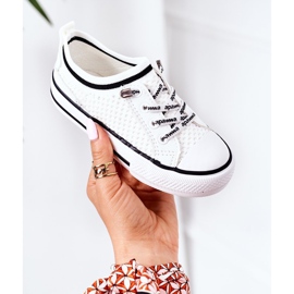 Apawwa Zapatos deportivos blancos Kids Club para niños 4