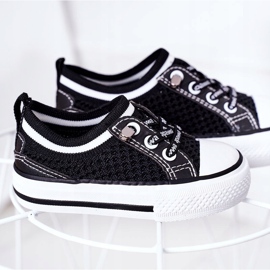 Apawwa Zapatos deportivos negros Airy Kids Club para niños 2