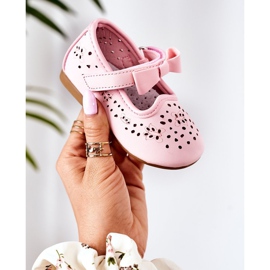 Apawwa Bailarinas Infantiles Piel Con Velcro Rosa Mireia rosado 1