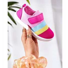 Apawwa Deportivas Infantiles Con Velcro Fucsia Marta rosado multicolor 2