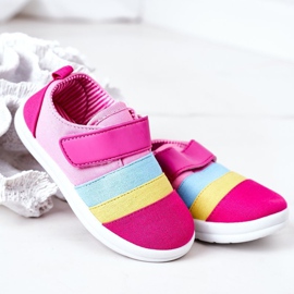 Apawwa Deportivas Infantiles Con Velcro Fucsia Marta rosado multicolor 3