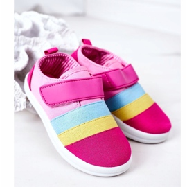 Apawwa Deportivas Infantiles Con Velcro Fucsia Marta rosado multicolor 5