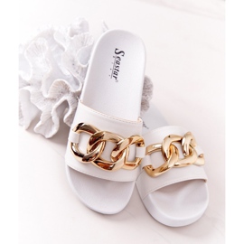 PS1 Chanclas de goma One Moment con cadena blanco 1 PS1 Chanclas de goma One Moment con cadena blanco 1