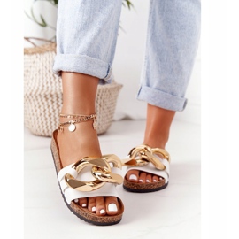 PS1 Chanclas Blancas Con Cadena Last Dance blanco 1 PS1 Chanclas Blancas Con Cadena Last Dance blanco 1