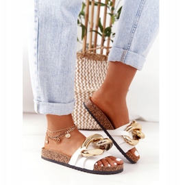 PS1 Chanclas Blancas Con Cadena Last Dance blanco 2 PS1 Chanclas Blancas Con Cadena Last Dance blanco 2