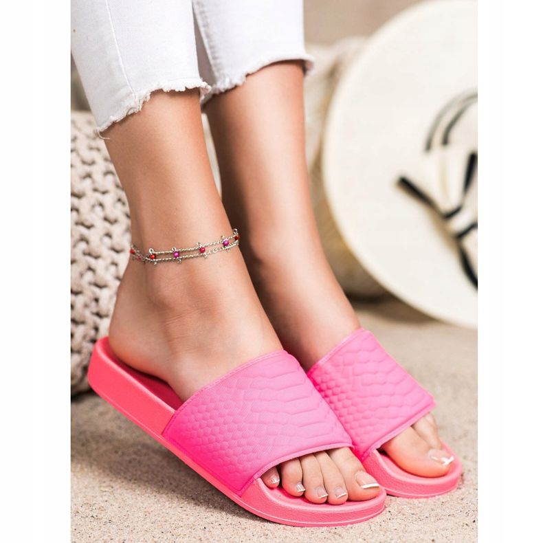 Kayla Pantuflas rosas clásicas rosado 1