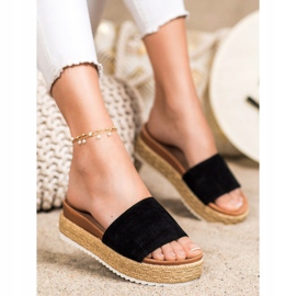SHELOVET Zapatillas clásicas en la plataforma negro 1