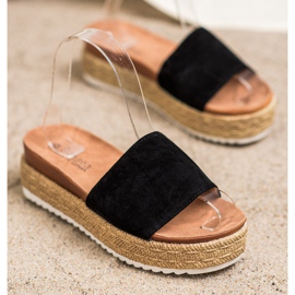 SHELOVET Zapatillas clásicas en la plataforma negro 3