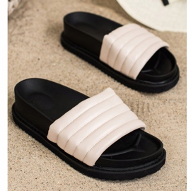 Seastar Pantuflas de Piel Eco Ligera beige 3