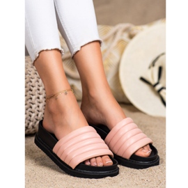 Seastar Pantuflas de Piel Eco Ligera rosado 2