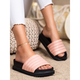 Seastar Pantuflas de Piel Eco Ligera rosa 1