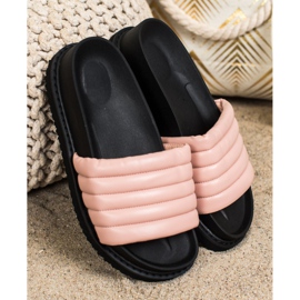 Seastar Pantuflas de Piel Eco Ligera rosado 3