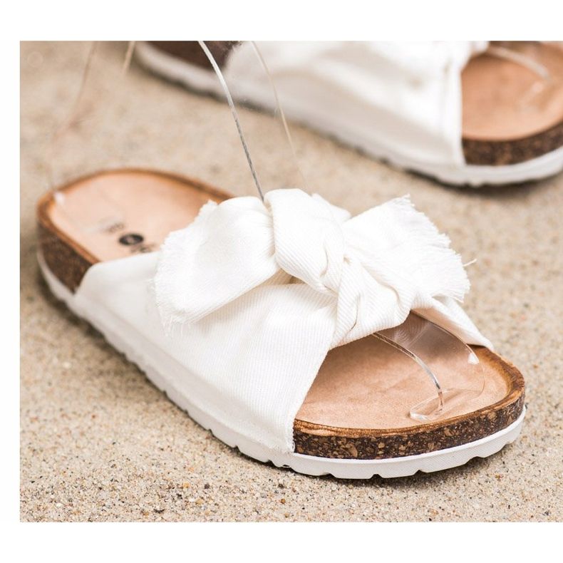 Forever Folie Cómodas pantuflas textiles blanco 2 Forever Folie Cómodas pantuflas textiles blanco 2