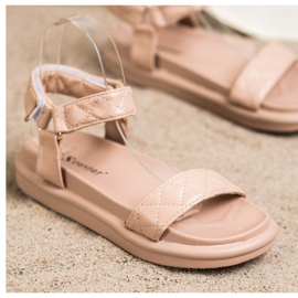 Seastar Sandalias beige con cuero ecológico 2