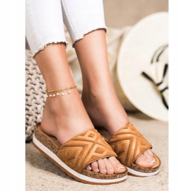 Seastar Pantuflas clásicas de gamuza marrón 1 Seastar Pantuflas clásicas de gamuza marrón 1