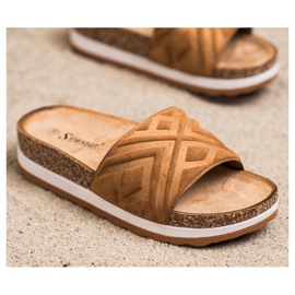 Seastar Pantuflas clásicas de gamuza marrón 2 Seastar Pantuflas clásicas de gamuza marrón 2