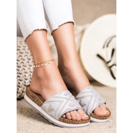 Seastar Pantuflas clásicas de gamuza plata 1