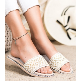 SHELOVET Zapatillas trenzadas casuales blanco 3