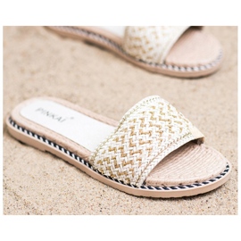 SHELOVET Zapatillas trenzadas casuales blanco 2