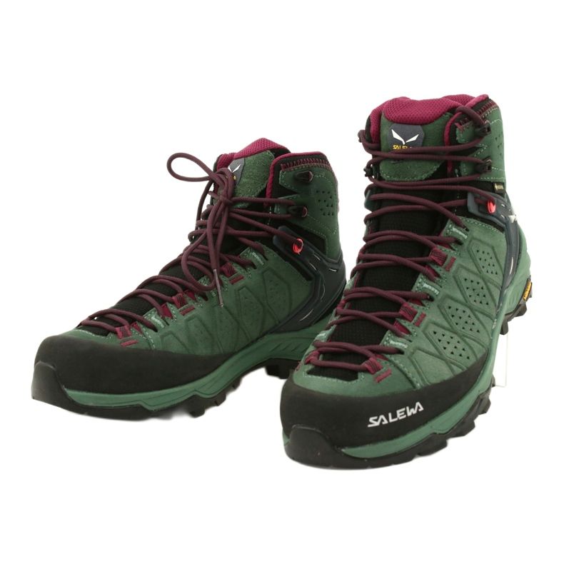 Zapatos de trekking Salewa Ws Alp Trainer 2 Mid Gtx W 61383-5085 negro verde 2