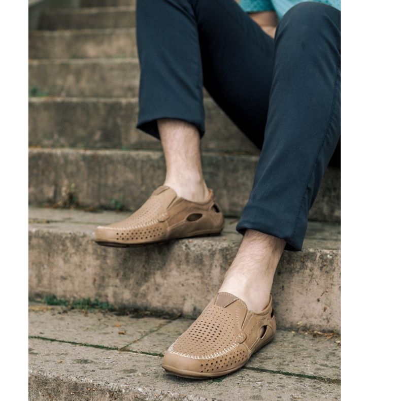 Olivier Mocasines para hombres 901 para beige beige de verano 1