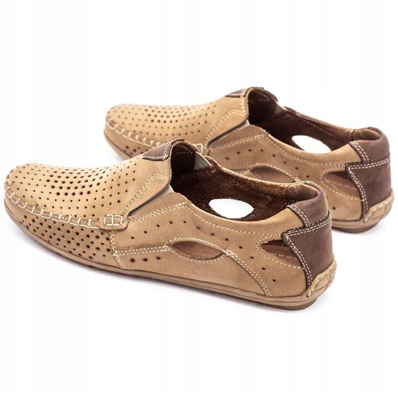 Olivier Mocasines para hombres 901 para beige beige de verano 7