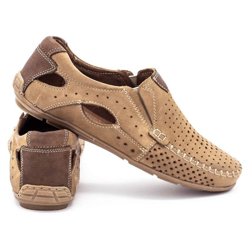 Olivier Mocasines para hombres 901 para beige beige de verano 5