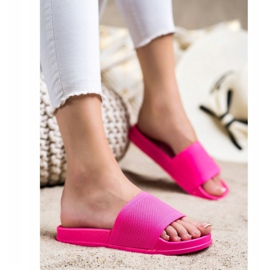 SHELOVET Pantuflas rosas rosado 2
