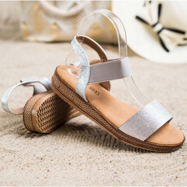 Kayla Sandalias plateadas sin cordones plata 1