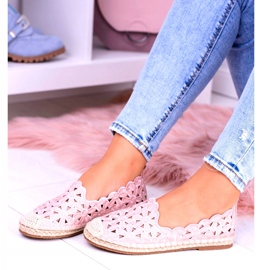 Lu Boo Ballerinas Mujer Rosa Alpargatas Macarena Flowers 2