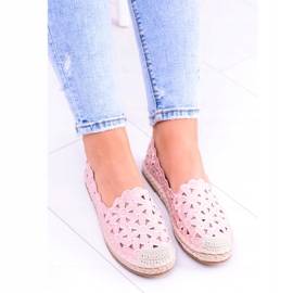 Lu Boo Ballerinas Mujer Rosa Alpargatas Macarena Flowers rosado 4