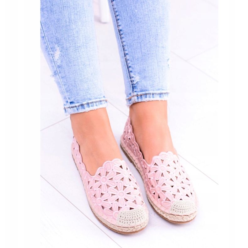 Lu Boo Ballerinas Mujer Rosa Alpargatas Macarena Flowers rosado 4