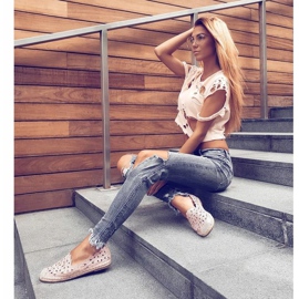 Lu Boo Ballerinas Mujer Rosa Alpargatas Macarena Flowers 7