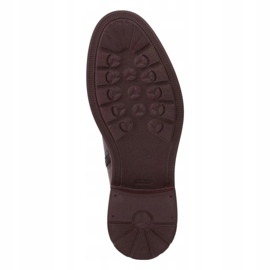 Marco Shoes Botines ligeros con fondo plano de piel flor negra con inserto morado negro 7