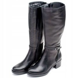 Marco Shoes Botas de mujer cómodas 0928K para días fríos negro 3