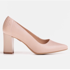 Marco Shoes Bombas 1068P en color rosa empolvado con chorros rosado 5