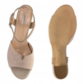Marco Shoes Sandalias beige 0624P en piel interesante 2