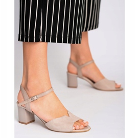 Marco Shoes Sandalias beige 0624P en piel interesante 4