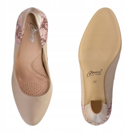 Marco Shoes Salón 1154P beige con motivo reptil 3