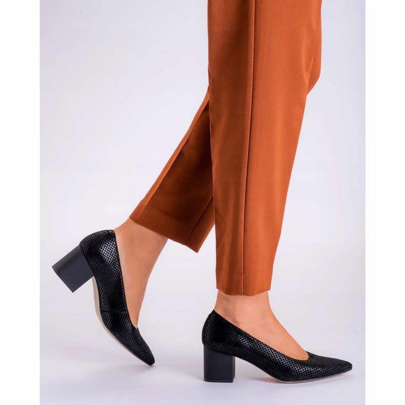 Marco Shoes Salón de mujer Marco 1038P con plantilla suave negro 2