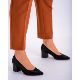 Marco Shoes Salón de mujer Marco 1038P con plantilla suave negro 3