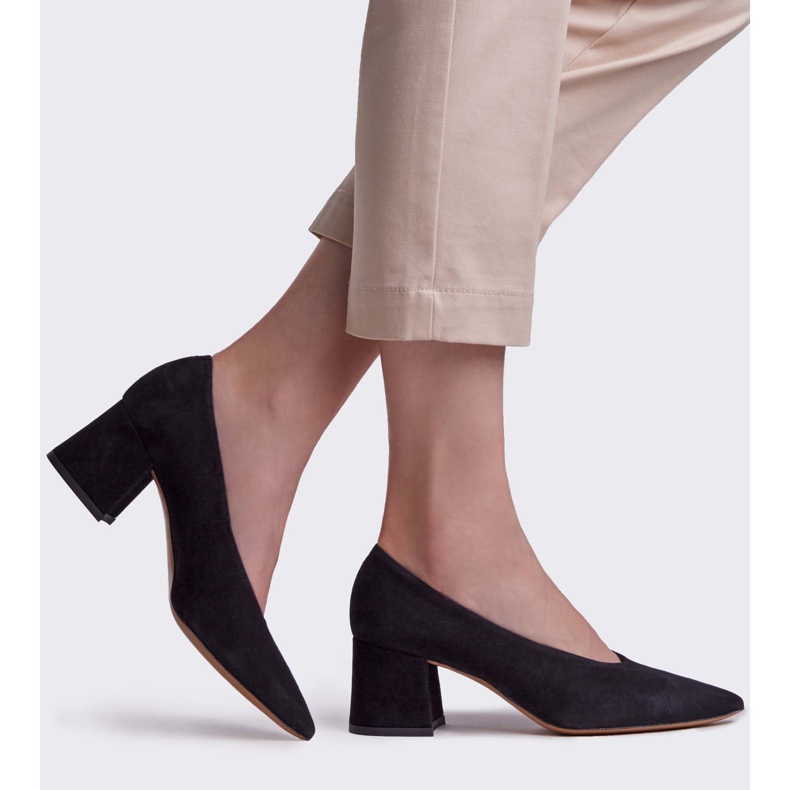 Marco Shoes Zapatos de salón de mujer elegantes negros 1