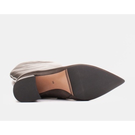 Marco Shoes Botas de mujer elegantes 1376K en color marrón metalizado 3