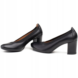 Marco Shoes Zapatos de salón con plantilla cómoda y goma en el empeine negro 3
